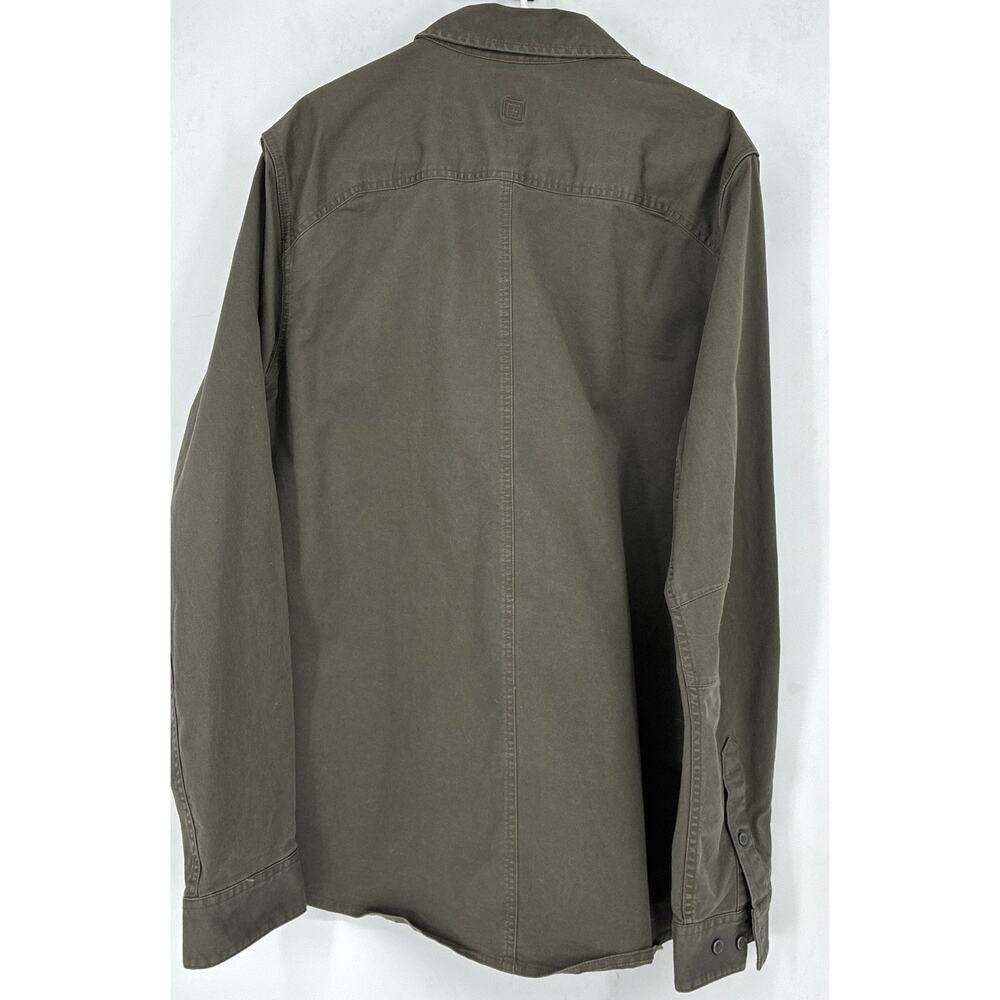 5.11 Tactical Series MED Mens Long Sleeve Button Down Shirt Army Grn 2 Chest Pkt - Picture 3 of 9